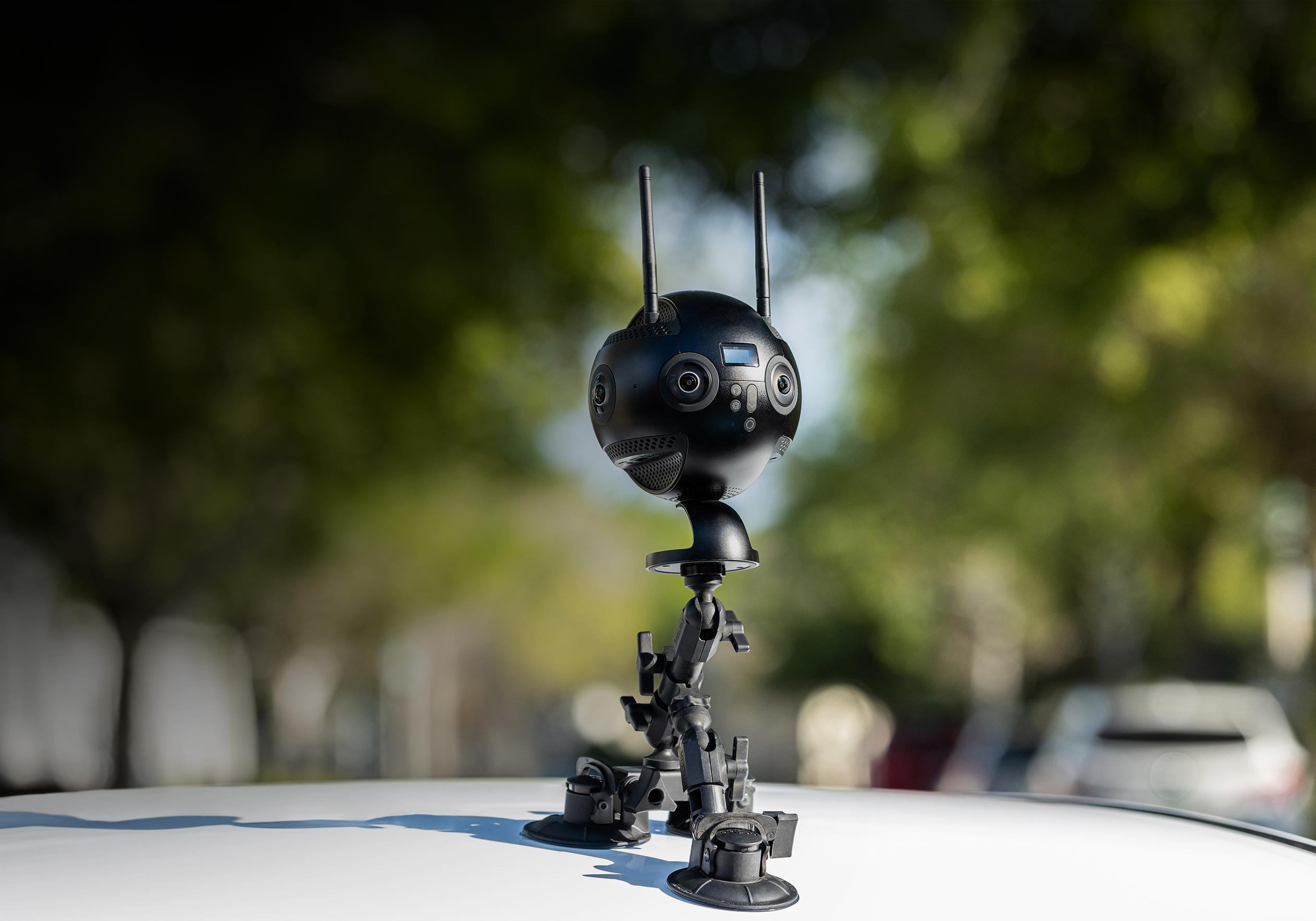 Wesley Hunt with car and camera